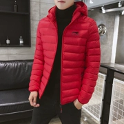 Mùa đông phong cách mới Li Ning xuống áo khoác trùm đầu áo khoác nam dày lên phiên bản Hàn Quốc của bộ đồ cotton mùa đông - Thể thao xuống áo khoác