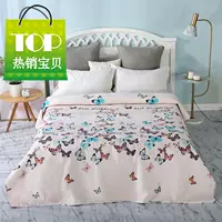 Tấm trải giường hai mặt 200x230cm đỏ 1,5 m bốn mùa đơn giường đôi s đơn mảnh phong cách châu Âu chống trượt Hàn Quốc - Trải giường bộ drap giường