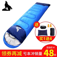 Уличный спальный мешок для взрослых в помещении подходит для мужчин и женщин для кемпинга, утепленное портативное одеяло