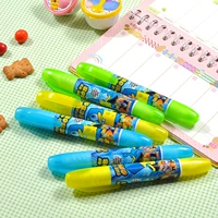 Мультяшные милые поролоновые детские желтые зеленые канцтовары для школьников, флуоресцентный ноутбук, цифровая ручка, три цвета