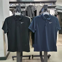 Nike, летняя быстросохнущая футболка polo, тонкая спортивная теннисная форма для отдыха, короткий рукав