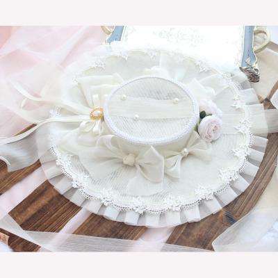 taobao agent White elegant hair accessory, Lolita style