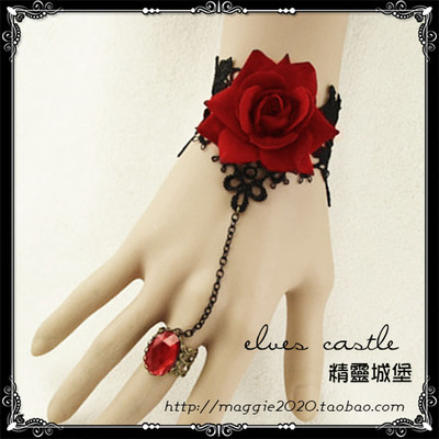 taobao agent Sophisticated retro ring, bracelet, halloween, Lolita style