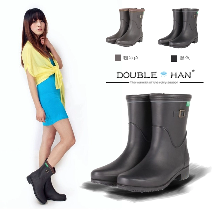 Giày đi mưa thời trang nữ mùa xuân và mùa thu giữa ống nhẹ và chống trơn trượt giày đi mưa - Rainshoes