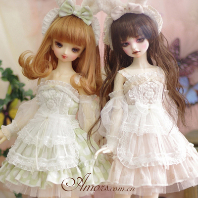 taobao agent AMORS suit BJD doll clothing wetwear clothing 1/4 -point size SD female doll clothing [bean ribbon rabbit] spot