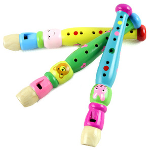 Trẻ em nhựa clarinet sáo nhạc cụ âm nhạc câu đố đồ chơi bằng gỗ bảo vệ môi trường an toàn không độc hại và không vị đồ chơi trẻ con