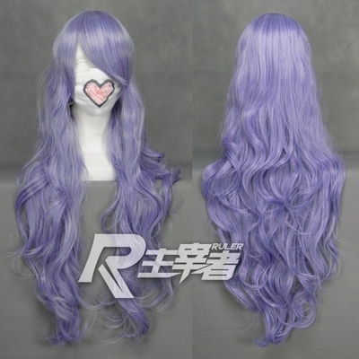 taobao agent Lord Void Ge Ji Macratry Fortress F Shilu long curly hair silver purple blue COS wig fake hair