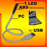 Đèn bàn phím laptop có thể uốn cong tự do Đèn USB Đèn LED mắt sáng Đèn LED ban đêm - USB Aaccessories