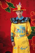 Hoàng đế áo choàng hoàng đế quần áo nhà Thanh trang phục trang phục studio trang phục trang phục trang phục vàng đặc biệt - Trang phục dân tộc