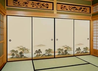 Datang японский стиль Fosmimen Cai Painted Gate Gabrobe Gaberbe Gate и комнатные ворота.