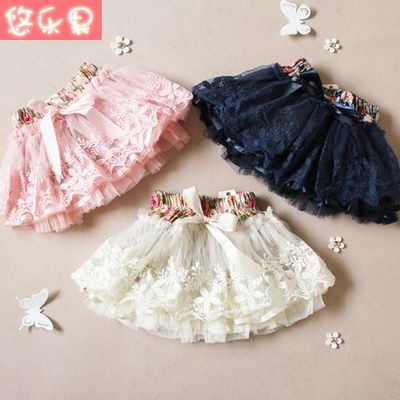 taobao agent Children's lace pleated skirt, Korean style, tutu skirt