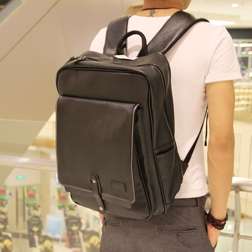Рюкзак, ранец, ноутбук для отдыха, сумка для путешествий, из натуральной кожи, в корейском стиле, бизнес-версия, Гонконг
