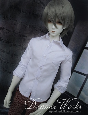 taobao agent Bjd/sd 3 -point doll clothes ordinary shirt 1/3,1/4, uncle black and white two -color choice