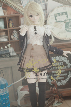 taobao agent [Endless] DD set SD/DD/DDDDY and other size baby clothes student uniform school uniform pleated skirt cardigan