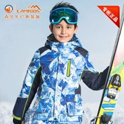 Camkids trang phục trượt tuyết cho trẻ em 2017 mùa đông mới cho bé trai mặc ngoài trời mặc áo khoác ấm