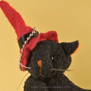 [Chính hãng] Halloween Bí Ngô Black Cat Elf Plush Vải Toy Doll Keychain Đề Nghị