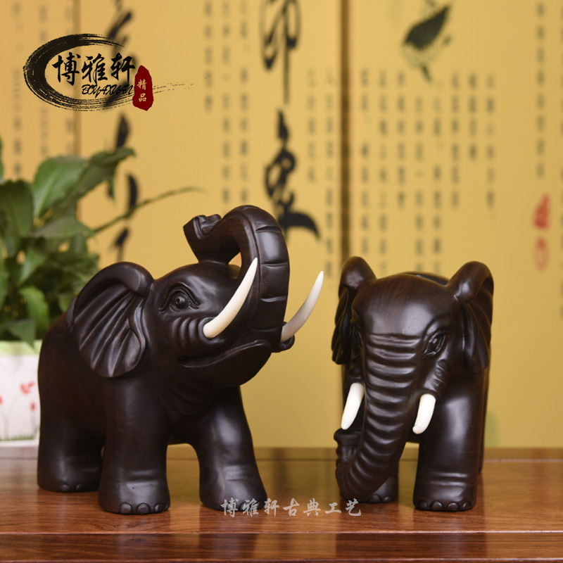 雅軒齋紅木長方形工藝品擺件 黑檀木花盆魚缸實木質佛像奇石底座