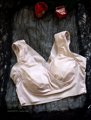 无钢圈聚拢光面文胸 美背无痕 运动防震瑜伽背心 睡眠内衣超大码-淘宝网