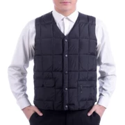 Mùa thu và mùa đông vest vest vest nam trung niên vest nam trung niên lỏng áo cotton dày vai