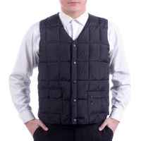 Mùa thu và mùa đông vest vest vest nam trung niên vest nam trung niên lỏng áo cotton dày vai áo khoác mùa đông nam