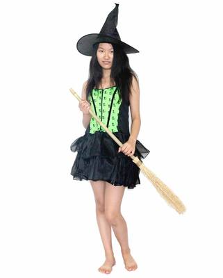 taobao agent COS万圣节服装狂欢节舞会派对巫婆服 性感邪恶绿女巫服装