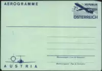 C-YJ15 Австрийская почтовая карта и простая картина-авиационная авиационная почта авиационной авиации