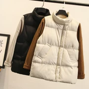 Mùa thu đông 2018 phiên bản Hàn Quốc của sinh viên thủy triều phong cách Harajuku áo khoác cotton dày, áo vest ngắn cotton rộng rãi