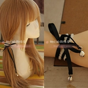 Handmade Ribbon Ren Bell Hair Tie Hairband DIY Bản gốc COSPLAY Dây đeo tay LOLita Lori Wind - Vòng đeo tay Clasp