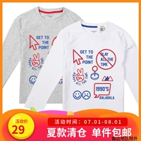 Balla Balla đặc biệt mùa thu trẻ em trai mặc bông vòng cổ dài tay áo dệt kim T-Shirt 22003171100 áo phông thu đông bé gái đẹp