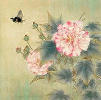 Nổi tiếng cổ thêu nghệ thuật thêu thêu tự làm kit mới bắt đầu handmade trang trí tranh bướm tình yêu sen 30 * 30CM mẫu tranh thêu