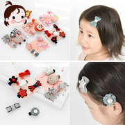 Trẻ em dễ thương của công chúa kẹp tóc dành cho người lớn Hàn Quốc phụ kiện tóc đặt bé Liu bên bờ biển clip mũ kẹp tóc đơn giản clip
