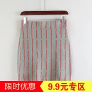 M loạt của phụ nữ quầy giảm giá thời trang Hàn Quốc slim cao eo bông đan váy nữ đàn hồi Y14001