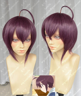 taobao agent GJ Four, Gongjing Ye Purple Tea -colored Short Hair Cosplay Cosplay Wig