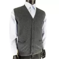 Tinh khiết cashmere vest nam mùa thu và mùa đông thanh niên kinh doanh len vest nam V-Cổ trung niên vest áo len đan cardigan áo vest nam body