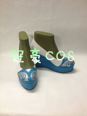 taobao agent Princess Gao Yueer Yueer Ji Ru Qianzheng COS shoes Blue slope and shoes original version custom COSPLAY shoes