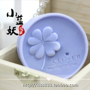 B1533diy sáng tạo bốn lá cỏ ba lá xà phòng làm bằng tay mềm silicone silicone nghiền khuôn sô cô la fondant