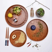 Chọn nhà xuất khẩu Nhật Bản vòng táo tàu khay trà gỗ rắn khay trà gỗ khay lưu trữ khay bữa ăn đĩa trái cây rắn tấm gỗ
