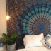 Ấn độ Mandala treo tường trang trí tường trang trí tấm thảm tấm thảm bãi biển khăn nhiếp ảnh nền vải Tapestry