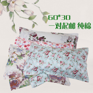 Gối bông gối bộ bông 60 * 30cm màu duy nhất sinh viên áo gối trẻ em gối lõi gối