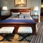 Giường ngủ kiểu Mỹ Giường ngủ bằng gỗ rắn Giường gỗ đầu giường Bàn trang trí nội thất phòng ngủ Tùy chỉnh nội thất phòng ngủ mẫu giường ngủ hiện đại 2020
