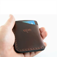 Mỹ nhập khẩu Moose làm bằng tay chủ thẻ da đơn giản ví ví tối giản ví cầm tay vascara