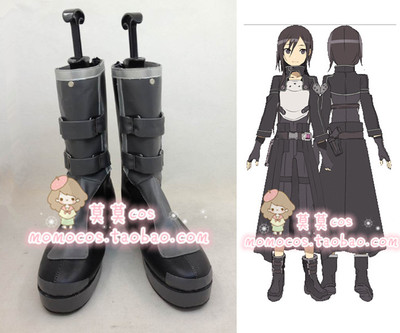 taobao agent SAO Sword Art Online II GGO Kirin Valley and Renren Kirito Kirongzi Cosplay COSPLAY Shoes COS Shoes