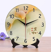 Новый продукт Ченгцина Керамические часы творческие часы гостиная висящие часы с двойным использованием статической имитации нефрита