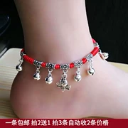 Năm sinh dây đỏ vòng chân nữ phiên bản Hàn Quốc của thời trang đơn giản vòng chân chuông 12 Vòng chân cá ngựa nổi tiếng vòng chân gió