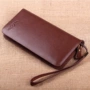 Công suất lớn nam dài ví ly hợp túi với dây tay dây kéo ví nam ví có thể đặt điện thoại di động ví louis vuitton