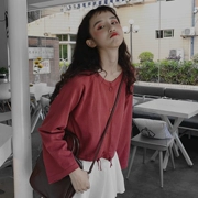 Đầu mùa thu mới của phụ nữ Hàn Quốc phiên bản của màu rắn là mỏng và mỏng dài tay áo len đoạn ngắn thường kem chống nắng cardigan áo sơ mi triều