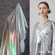 TPU vải mềm cho nhân tạo da thiết kế gương sáng bạc mạ gương căng đan sáng vải - Vải vải tự làm