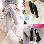 Vớ trẻ em Hàn Quốc vớ mùa xuân và mùa hè Cô gái vớ cotton dài ống bé gái trẻ em trên tất đầu gối