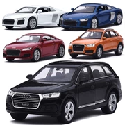 Willy 1:36 Mẫu xe hợp kim Q7 mới của Audi Q3 R8 TT xe thể thao nhỏ kéo lại đồ chơi mở cửa kim loại - Chế độ tĩnh