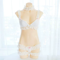 Nhật Bản dễ thương nơ rắn màu chết thư viện nước nấm ren bikini chia áo tắm năm mảnh phù hợp - Bộ đồ bơi hai mảnh đồ bơi 2 mảnh trẻ em